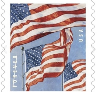 100 U.S. Flags Forever Postage Stamps 