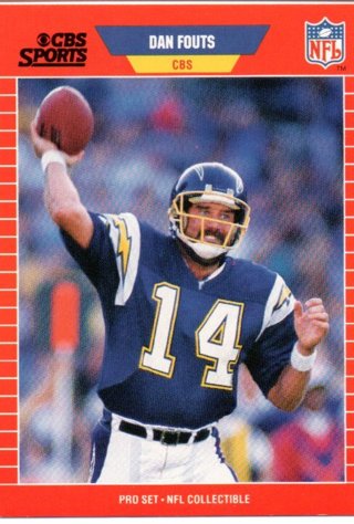 1989 Proset Dan Fouts Announcer #14