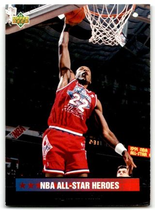 Clyde Drexler - 1992/93 Upper Deck NBA All-Star Heroes #13 - MINT CARD