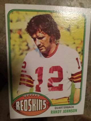 1976 TOPPS RANDY JOHNSON WASHINGTON REDSKINS FOOTBALL CARD# 389