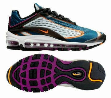 New Nike Air Max Deluxe GS Photo Blue Orange GS AR0115-002 7Y / 8.5 Women NEW