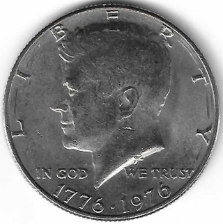 1776 – 1976 Kennedy Bicentennial Half Dollar U.S. 50 Cent Coin