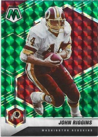 2021 MOSAIC JOHN RIGGINS GREEN PRIZM REFRACTOR CARD