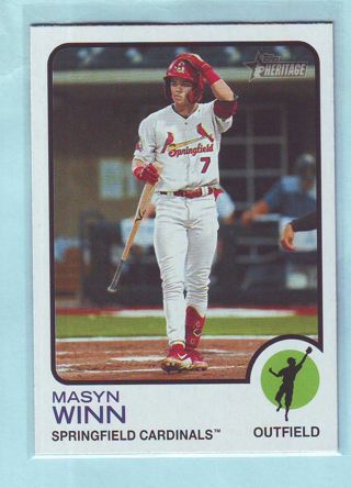 2022 Topps Heritage Minors Masyn Winn Baseball Card # 127 Cardinals