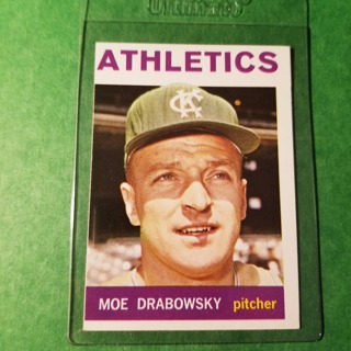 1964 - TOPPS BASEBALL CARD NO. 42 - MOE DRABOWSKY - A'S - EXMT+