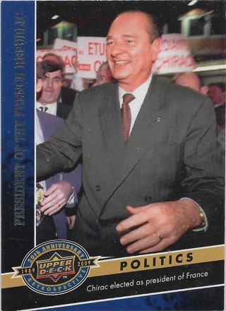 2009 Upper Deck 20th Anniversary #856 Jacques Chirac