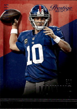 2014 Panini Prestige Eli Manning #109 New York Giants Football Card