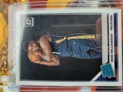2019-20 Donruss Optic Rated Rookie Zion Williamson Rookie card