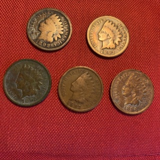 Choose 2 Indian Pennies 1800’S – 125+ Years Old