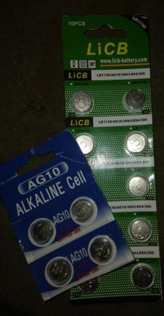 Button Batteries- AG10 LR1130