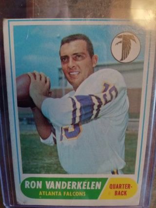 1968 T.C.G. RON VANDERKELEN ATLANTA FALCONS FOOTBALL CARD# 125