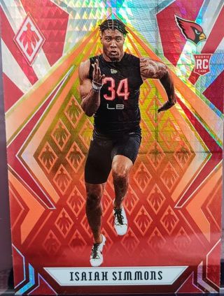 2020 PHOENIX ISAIAH SIMMONS ROOKIE RC # 145 ARIZONA CARDINALS