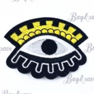 1 Ancient All Seeing Desert Eye patch IRON ON Hot melt adhesive clothing patch applique embroidery