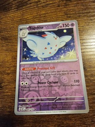 Pokemon Togekiss holo rare card 085/197