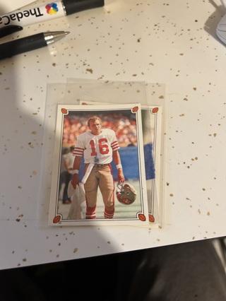 1987 topps sticker joe montana