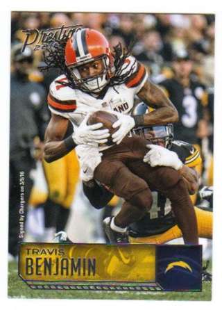 2016 Panini Prestige Football #48 Travis Benjamin San Diego Chargers Football Card