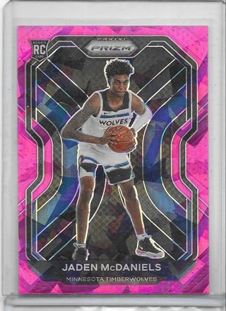 Jaden McDaniels 2020-21 Prizm Prizms Pink Ice #277