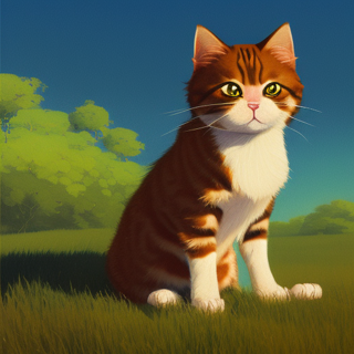 Listia Digital Collectible: Striped Cat