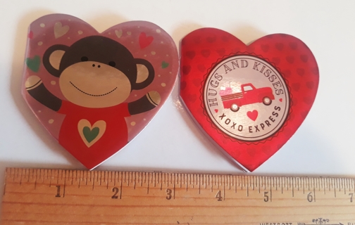 2 Small Valentine's Day themed notebooks (Monkey & Truck)