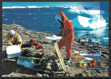 1997 Australian Antarctic Territory ScL104 95¢ National Research Expedition maxi card