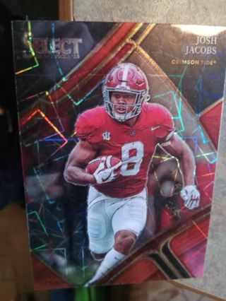 2023 PANINI SELECT DRAFT PICKS ROOKIE CRACKED ICE JOSH JACOBS ALABAMA CRIMSON TIDE FOOTBALL CARD#142