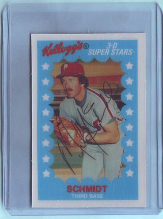 1982 Topps Kellogg's Mike Schmidt 3-D Superstars Baseball Card # 16 Phillies