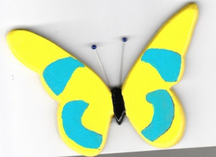 XL COLORFUL BUTTERFLY MAGNET LOT 2 (PLEASE READ DESCRIPTION) 