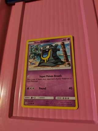 Alolan Grimer Pokemon Card