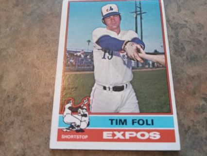 1976 TOPPS TIM FOLI MONTREAL EXPOS BASEBALL CARD# 397