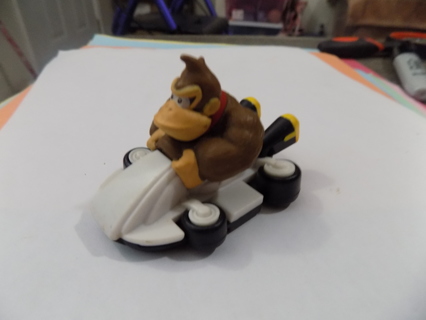 Vintage Donkey Kong 2014 Mario Kart gorilla in white race car