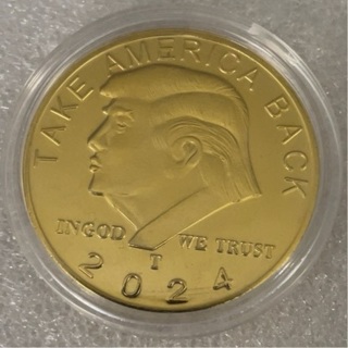 Take America Back Donald Trump coin in gold color 