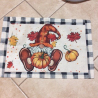 4 Gnome Thanksgiving  Table Placemats .
