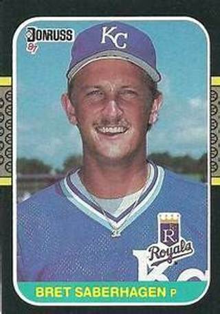 Bret Saberhagen 1987 Donruss Kansas City Royals