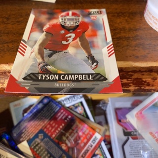 2021 score Tyson Campbell rookie football card 