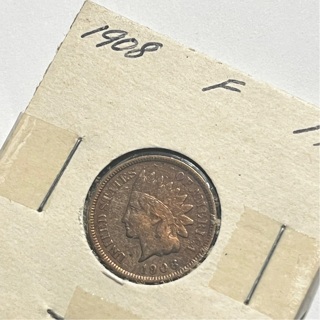1908 Partial liberty Indian head penny 