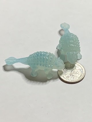 DINOSAURS~#1~LARGE~SET OF 2~GLOW IN THE DARK~FREE SHIPPING!