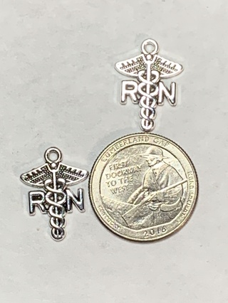 MEDICAL CHARMS~#13~SILVER~SET OF 2 CHARMS~SET 3~FREE SHIPPING!