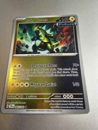 Pokemon Iron Thorns holo rare card 062/162