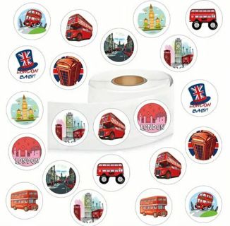 ↗️NEW⭕(10) 1" LONDON, ENGLAND STICKERS!!⭕ TRAVEL VACATION