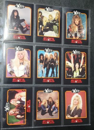 9 Vixen 1991 Cards!