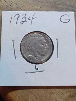1934 Buffalo Nickel! 34.6