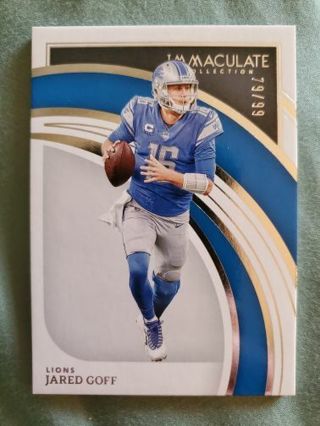 2022 Panini Immaculate Collection Jared Goff