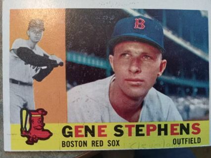 1960 T.C.G. GENE STEPHENS BOSTON RED SOX BASEBALL CARD# 363