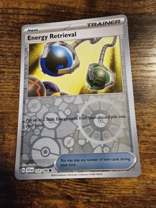 Pokemon Energy Retrival reverse holo card 171/198