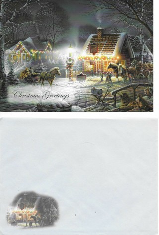 Brand New Christmas Card with Matching Envelope