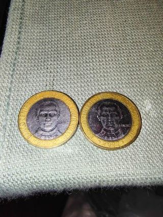 Set of Two Dominican Republic Coins