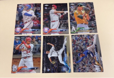 2018 Topps chrome update rookie lot