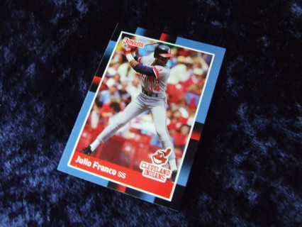 1988 Julio Franco Cleveland Indians Donruss Card #156