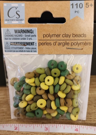 RESERVED - NEW - Crafter's Square - Polymer Clay Beads - 110 pieces
