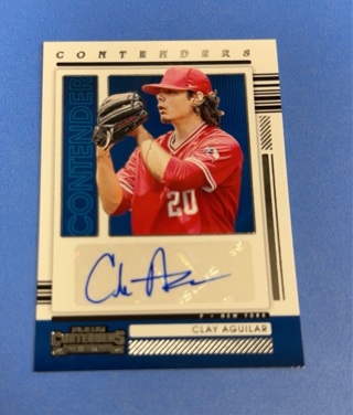 2021 Panini Contenders Baseball autographed Clay Aguilar 